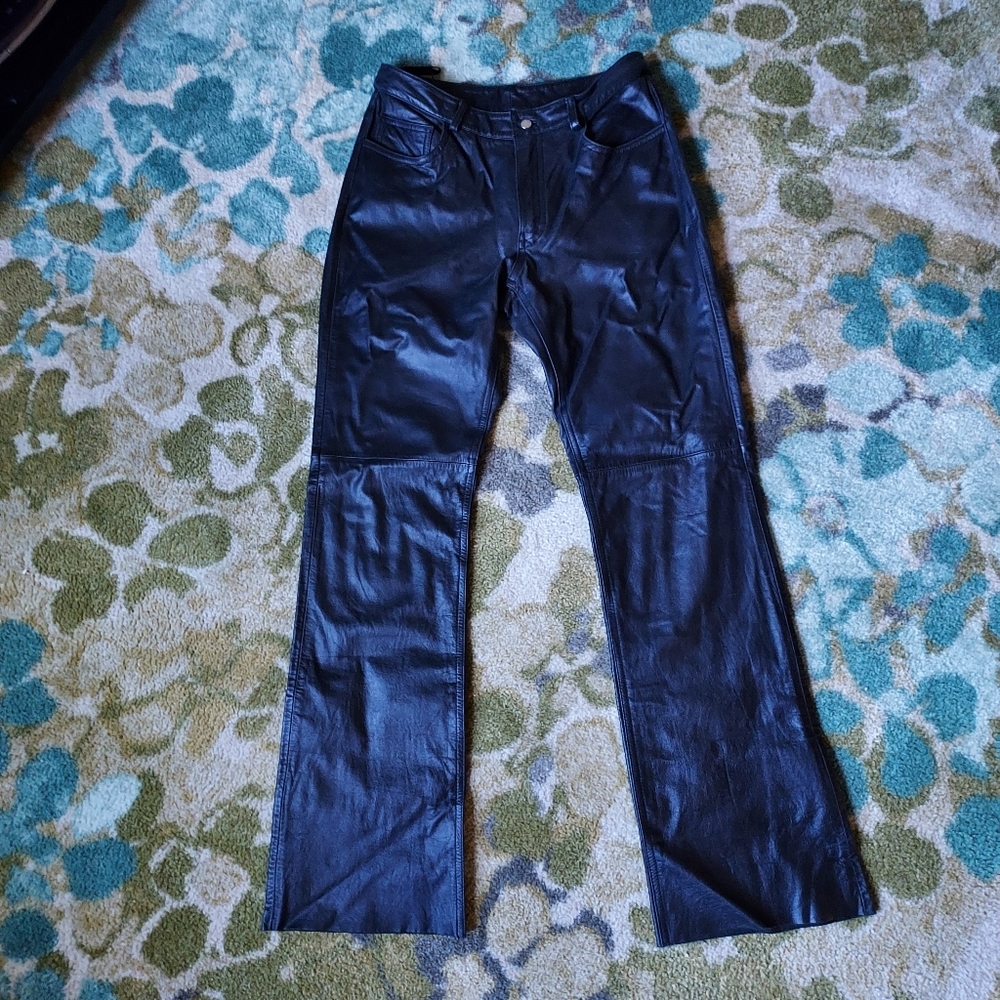 Leather bootcut jeans Express size 5/6